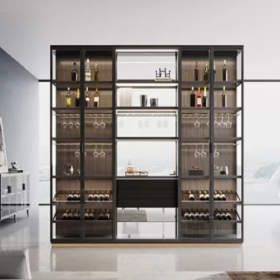 Exploring The Allure of Aluminum Frame Glass Wine Cabinets