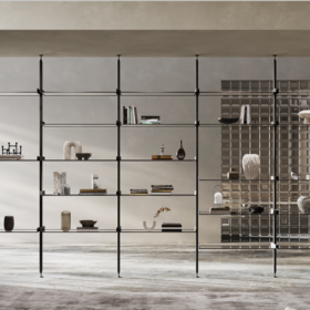 Pillar Aluminum Wood Wardrobe From KRC