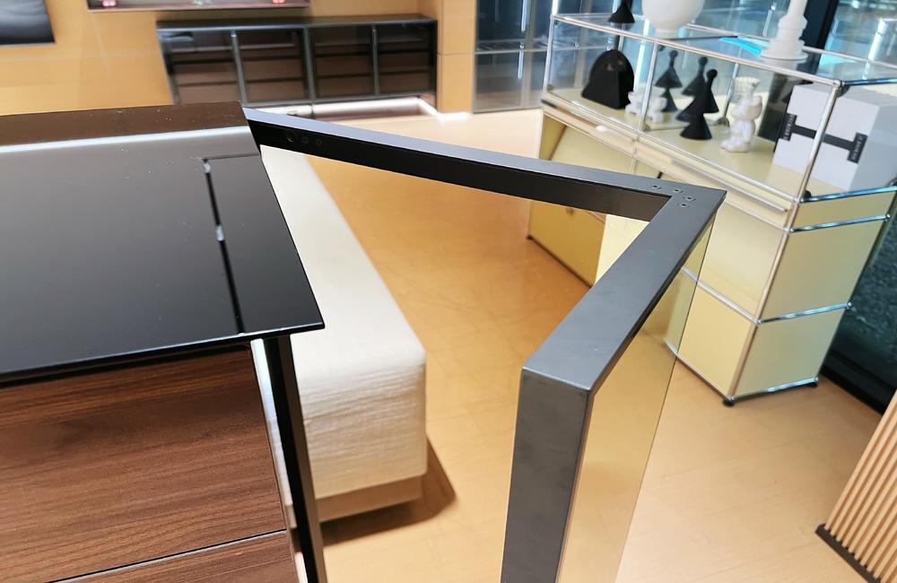 Seven-Compartment Aluminum Glass Drawer Cabinet