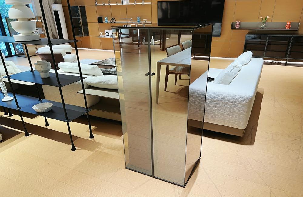 Aluminum Glass Drawer Cabinet