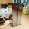Seven-Compartment Aluminum Glass Drawer Cabinet