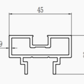 Glass Partition Profile from KRC