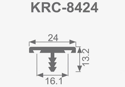 Leather Aluminum Shutter Handle Profile from KRC